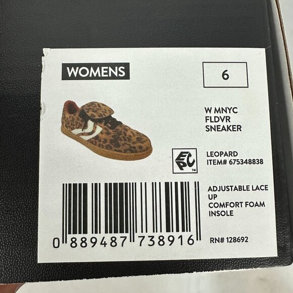 Madden NYC Women Leopard Print Sneakers Size 6 Lace Up Comfort Foam Insole - Picture 2 of 13